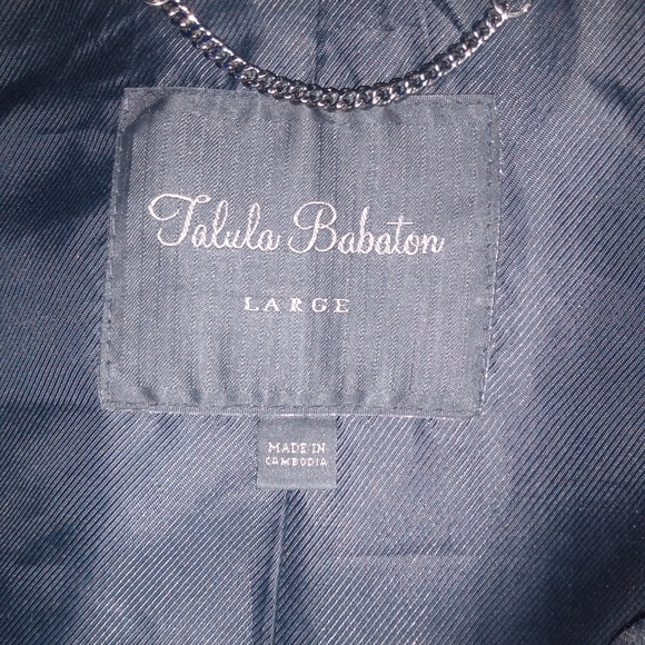 Taluka babaton large heavy black half trench coat - Picture 3 of 3